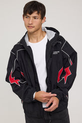 Venom Panelled Track Jacket Black/Red